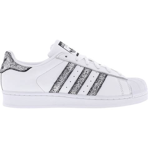 adidas superstar wit zwart glitter